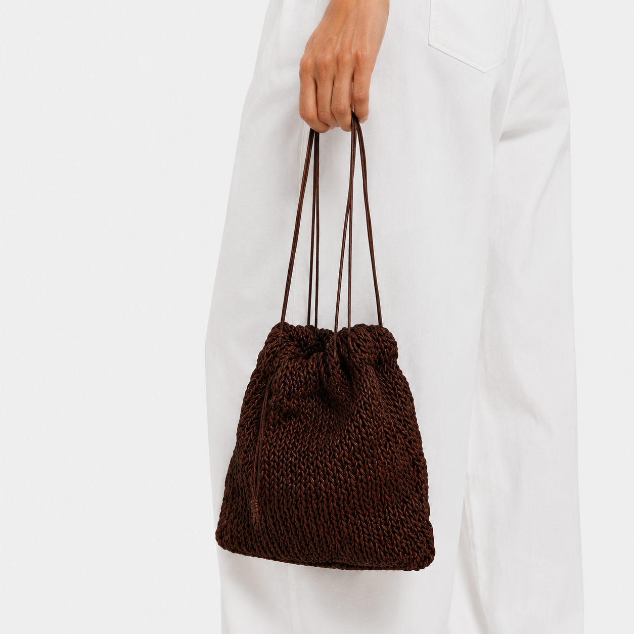 THE POUCH BAG — BROWN