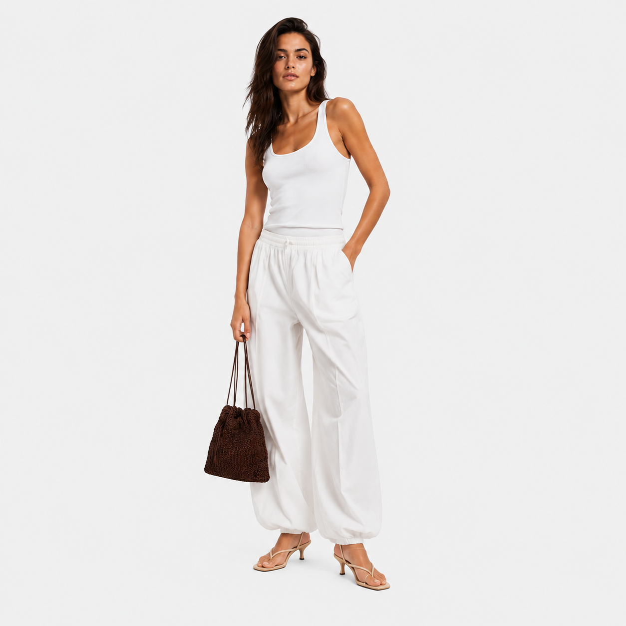 THE POUCH BAG — BROWN
